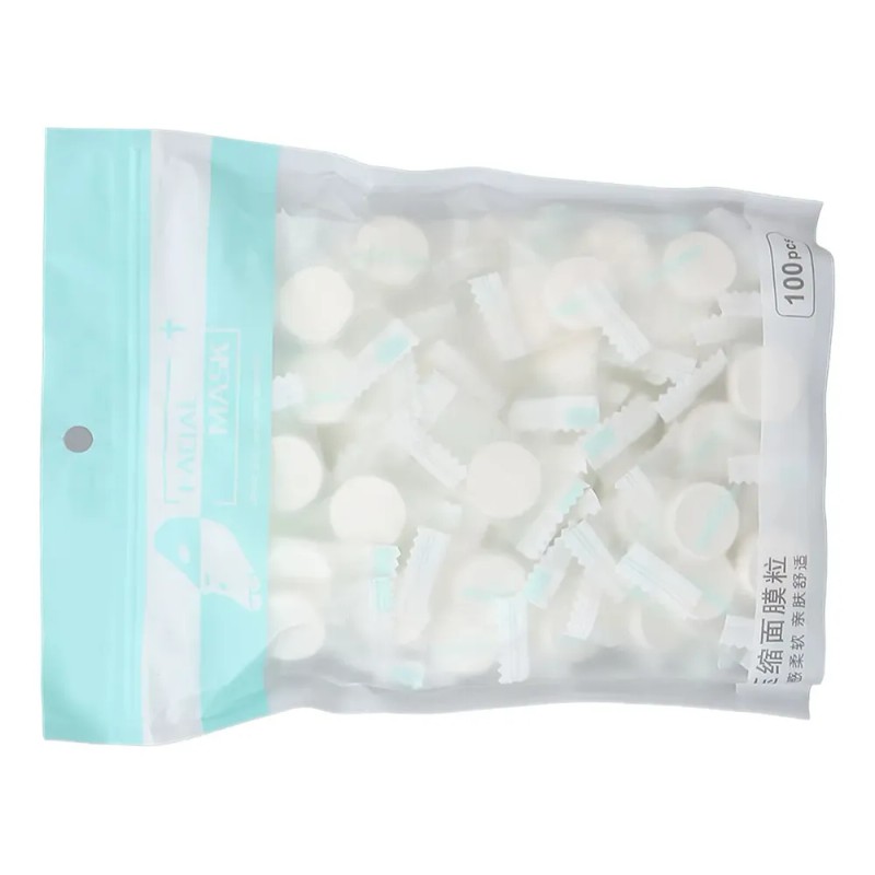 Mascarilla Facial Comprimida Diy, 100 Unidades, Sábana Desec