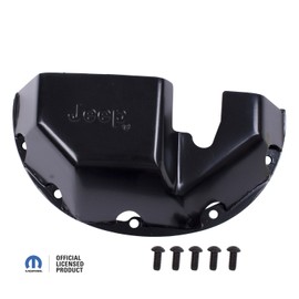 Rugged Ridge DMC-16597.35 Skid Plate, Differential, Jeep logo, for Dana 35 , Black