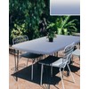 ARTSHOWING Blue and Gray Gradient Fitted Table Cover for 3