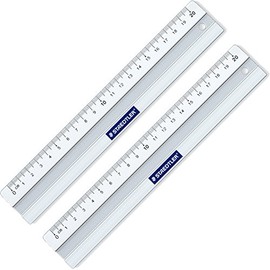 Staedtler 563 Ruler Metal 20 cm Pack of 2