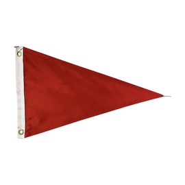 Blank Canada Red Nylon Pennant Flags - Size 12x18" - Proudly Made in the USA