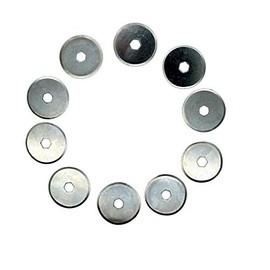 Dtacke 10PC 18mm Rotary Cutter Blades Fabric Leather Sewing Quilting Cutting for OLFA Fiskars TRUE CUT Brand Cutters