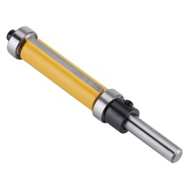 1/4inch Shank Router Bit, 1-1/2inch Blade Flush Trim Pattern, Top and Bottom Bearing, For Woodworking