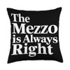 Mezzo Soprano Singer Vocal Vocalist Voice Singing Choir Throw Pillow