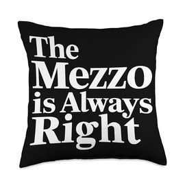 Mezzo Soprano Singer Vocal Vocalist Voice Singing Choir Throw Pillow