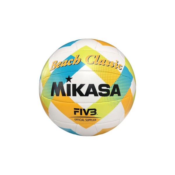 MIKASA Volleyball Beach Classic BV543C-VXA-LG Balle, Adultes Unisexe, Multicolore