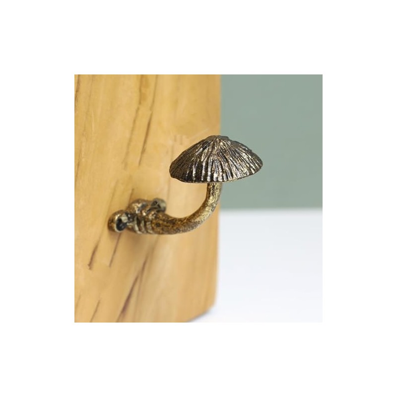 Fyne-Finds Mushroom Decor Wall Metal Hook Leads Coat Keys Wall