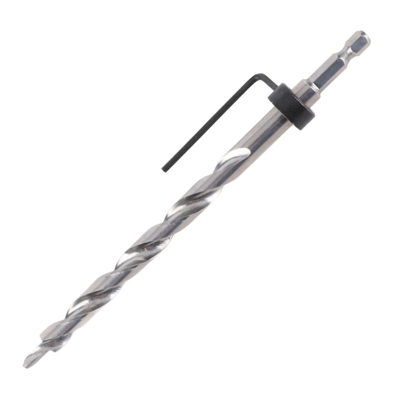 3/8" Step Drill Bit Hex Shank With Adjustable Depth Stop