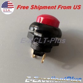 Unbranded For OTTO 21649 Red Waterproof Reset Button Switch 2-Pins 12MM Normally Open