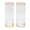 YöL Pack of 2 2200ml Stackable Dry Food Storage Canisters
