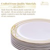 Elegant Plastic Plates For Party - 20 Side Plates 7.5”