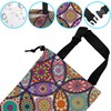 ghatobty Car Trash Bag Hanging Mandala Flower Car Trash Can