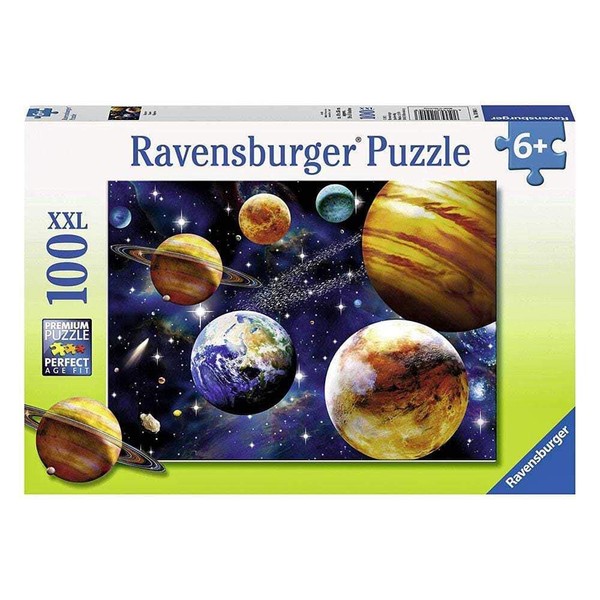 Ravensburger Space 100 Piece Jigsaw Puzzle for Kids – Every Piece is Unique, Pieces Fit Together Perfectly, Blue