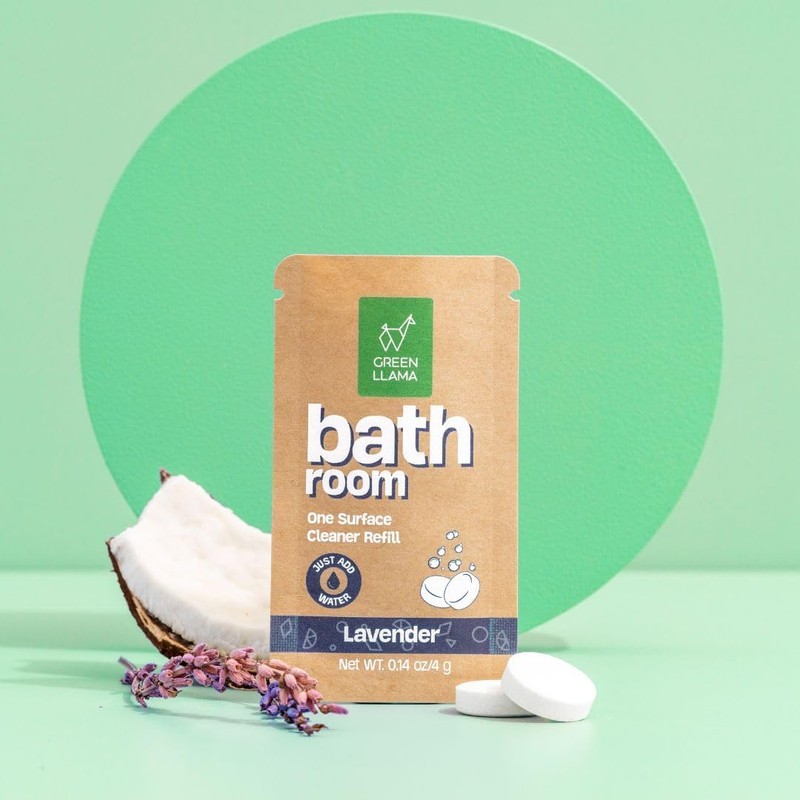 Bathroom Refill 8-Pack - Certified Compostable Packaging, Natural Cleaning Solution