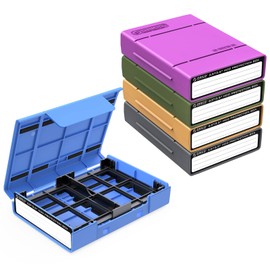 ORICO PHP-25-5C Portable 2.5/3.5 Inch Hard Disk Storage Case, HDD Storage Case, 2.5/3.5 Inch Storage, Writing Label, Set of 5, Moisture-Proof, Shockproof, Anti-Static, Dustproof, PP Material