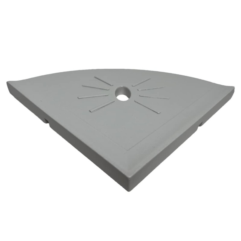 Tenedos Resin Decor 8 Inches Corner Shower Shelf – Light