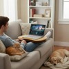 SANJIMO Lap Desk for Laptop with Cushion-Fits up to 17