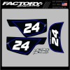 YAMAHA NUMBER PLATE GRAPHICS DECALS MX PW50 1990-2026 pw 50