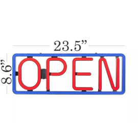 Unbranded New OPEN LED Electric Sign for Restaurant, Business Hanging Sign 23"