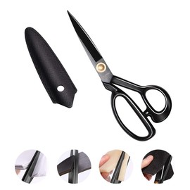 WUTA Fabric Scissors, Leather Scissors Heavy Duty 8.5 inch Scissors Sharp Sewing Shears for Wrapping Paper Cutting Leathercraft Tool