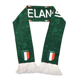 Inking House Ireland National Team Supporter Scarf Football Soccer World Cup Football Scarf for Sporting Events Fans, 144 cm x 14 cm, Green, Green, 144 cm x 14 cm