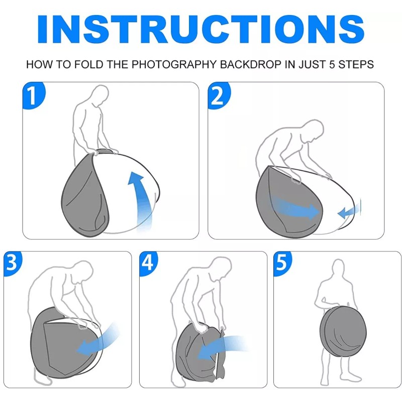 Dolores Fondo Pantalla Verde Azul Doble Cara Chromakey Efectos 1.1m