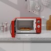Galanz GLCMKA07RDR-07 Microwave Oven, LED Lighting, Pull Handle Design, Child