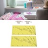 2set Seam Guide Ruler Strong Magnetic Stainless Steel Transparent Acrylic