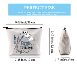 GJTIM Peds Er Icu Rn Nurse Gift Nursing Graduation Gift Scrub Your Hub Zipper Pouch Makeup Bag (Scrub Your Hub Bag)