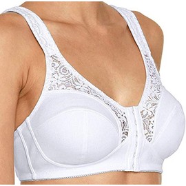 Speidel Women's Cotton Straight Back Bra, White