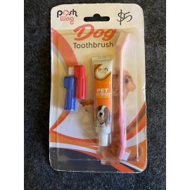 Posh Wag Dog Toothbrush & Toothpaste ( 2 packages )