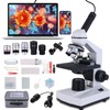 Poothoh compound monocular microscope 40x-2000x magnification Coaxial coarse and fine