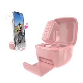 Wireless Finger Ring Remote for TikTok Scrolling Kindle Page Turning Bluetooth Selfie Stick Controlcolor: Pink, model number: A01 Pro