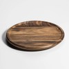 HomeStock Acacia Wood Spinning Lazy Susan - 15 Inch Round