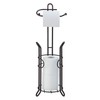 SunnyPoint Freestanding Toilet Paper Holder with Storage – Holds 3