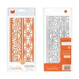 TONIC STUDIOS Simply Screens-The Holly & The Ivy, 21.5 x 4 x 0.1 cm, Grey