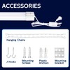 hykolity 10 Pack 4FT Linkable LED Shop Light for Garage,
