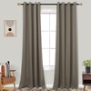 Mrs.Naturall - Cortinas opacas con ojales para recámara, 52 x