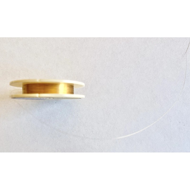 TUNGSTEN WIRE WOLFRAM WIRE GOLD PLATED TUNGSTEN .0025” WIRE 3