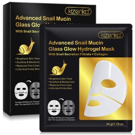 MXCZBSM Snail Mucin Face Masks,6 Pack Snail Collagen Face Mask,Snail Serum Face Mask Promote Elastin Production,Strengthen The Skin Barrier,Leaving You With Firmer And Smoother Skin