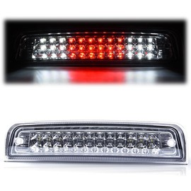 PIT66 LED 3rd Brake Light Compatible with Dodge Ram 1500 2009-2017/Compatible with Dodge Ram 2500 3500 2010-2017 Third Brake Stop Lamp Light Chrome Housing Clear Lens