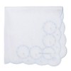 Laura Ashley 05601197 Handkerchief Embroidery Handkerchief, Women's, Small Flower Pattern,