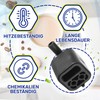 Descaling spout for hot water for capsule machine with original