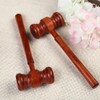 jojofuny Wooden Gavel Wooden Block Set for Judge Lawyer Auction