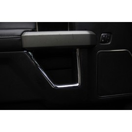 Justautotrim Chrome Interior Door Handle Handrail Frame Cover Trims Kit for 2015-2020 Ford F150 2017-2020 F250 F350 Super Duty Accessories