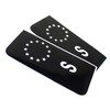 2 x Number Plate EU Field Sticker Film, Black, Car,
