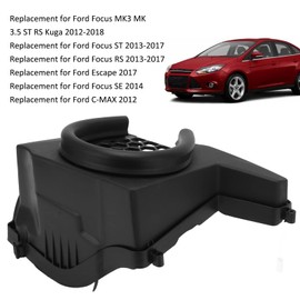 CUEI Air Intake Filter Box, Car Air Filter Box, Grill Hood Cover, High Flow Inlet Hood, Easy to Install ABS Inlet Protection Cover, Ventilation Cover, Compatible with Focus Escape C MAX