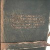 Handmade Distressed Leather Bible Book Cover Sleeve Pockets Handle Custom