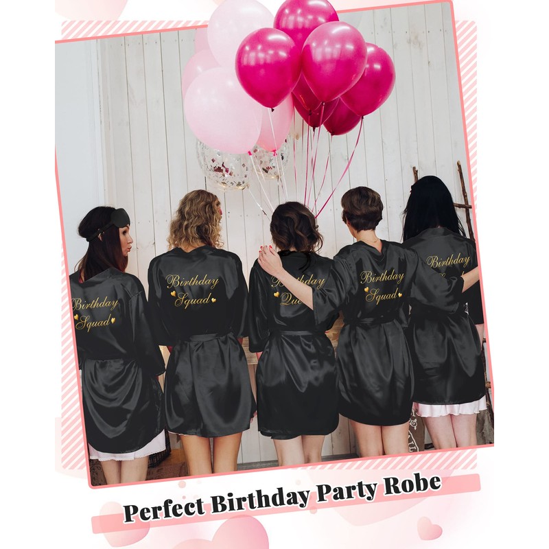 Neer 21 Pcs Women Birthday Party Robe Set Queen Squad