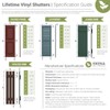 Ekena Millwork LVSL0008WI 3" Lifetime Vinyl Shutter-Lok's (8/Bag)